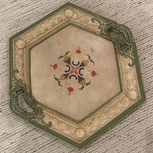 Vintage hexagon tray